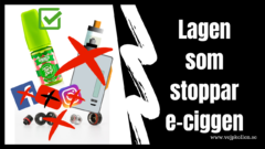 Illustration för att visa förbud mot marknadsföring av e-cigaretter