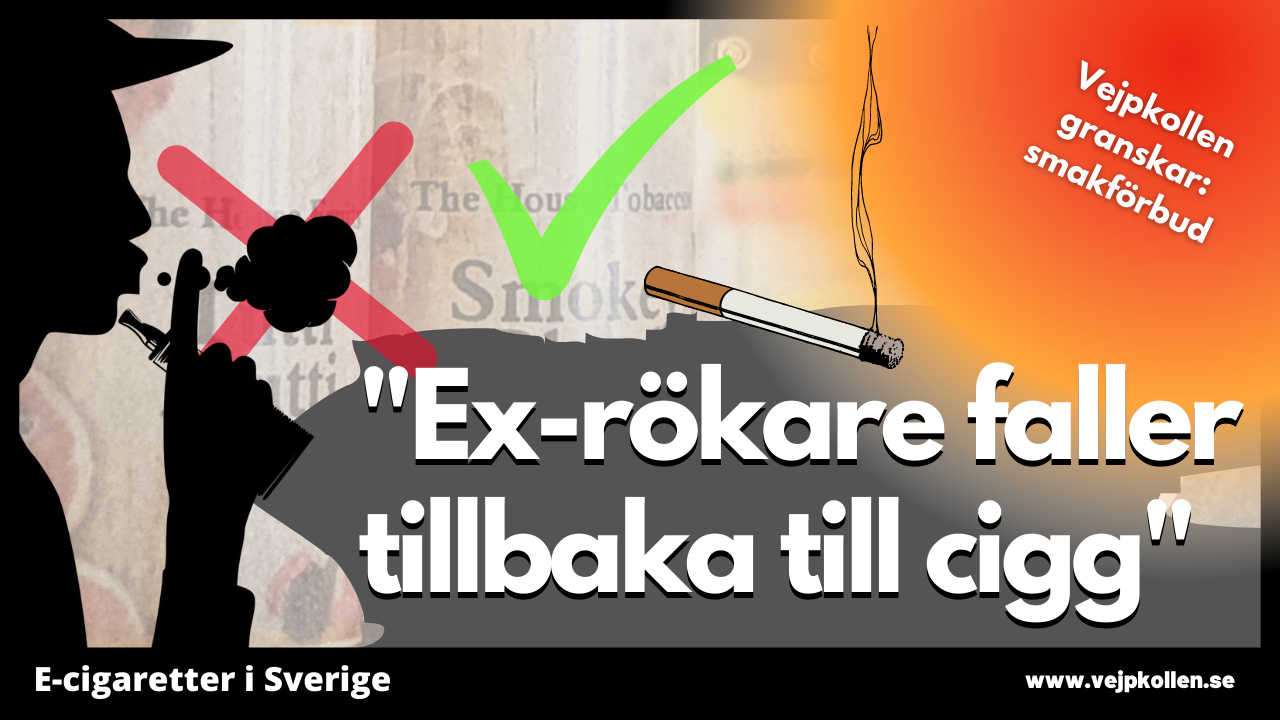 förbud av smaker i e-cigg