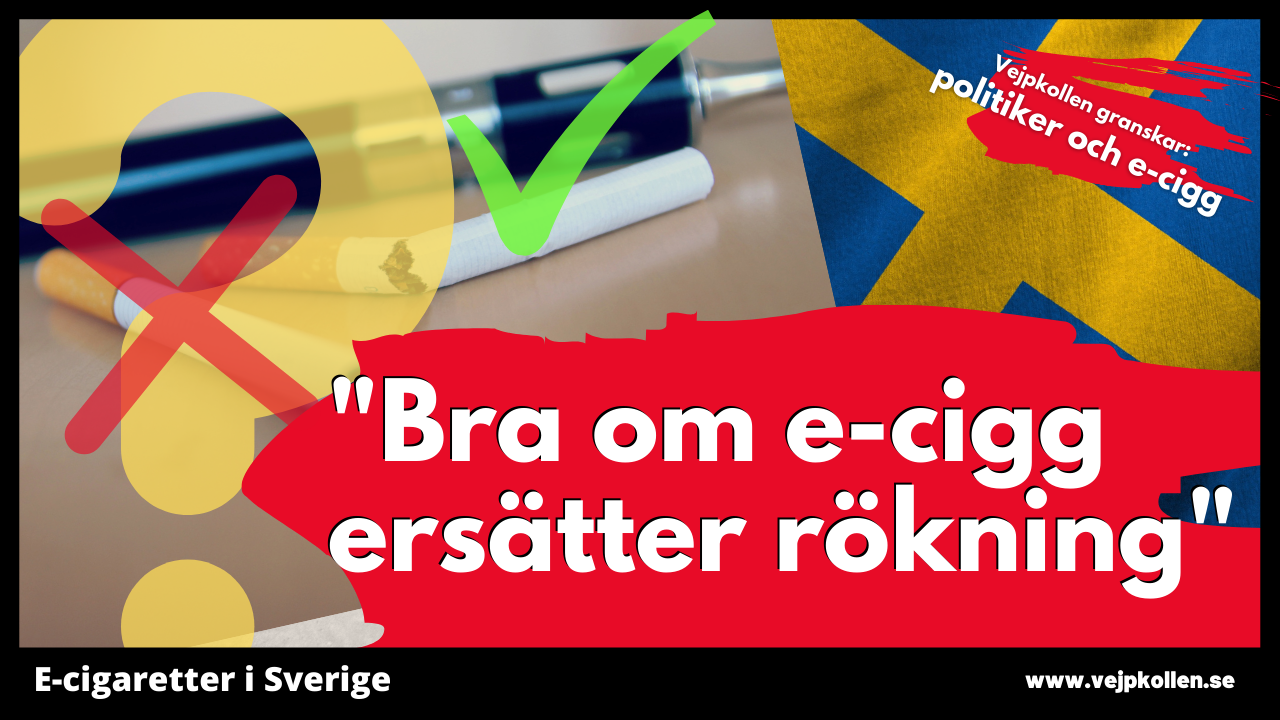 Politiker tycker till om e-cigaetter