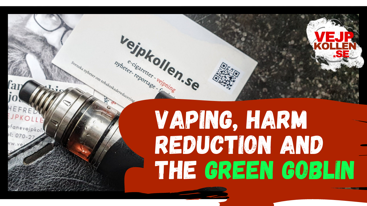 On vaping, snus, and harm reduction in Sweden 2021.