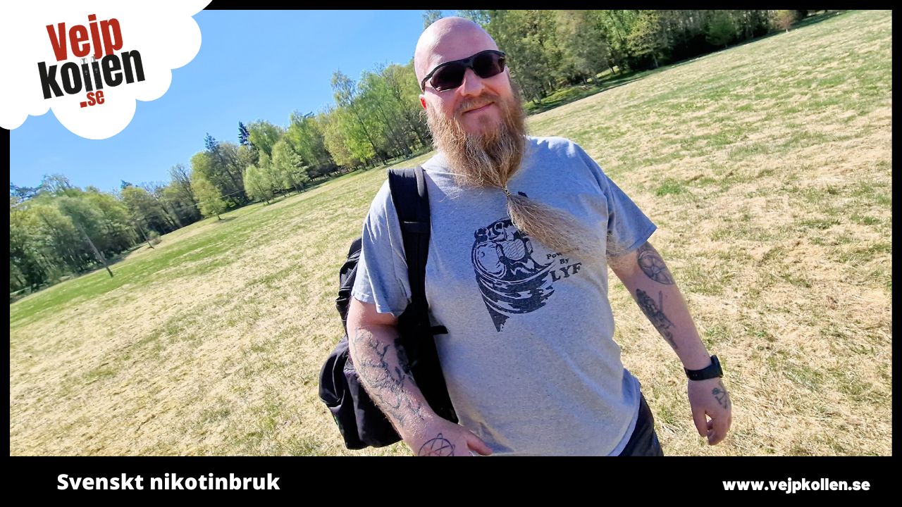 Håkan Friedrich är före detta rökare som numera vejpar och använder nikotinpåsar