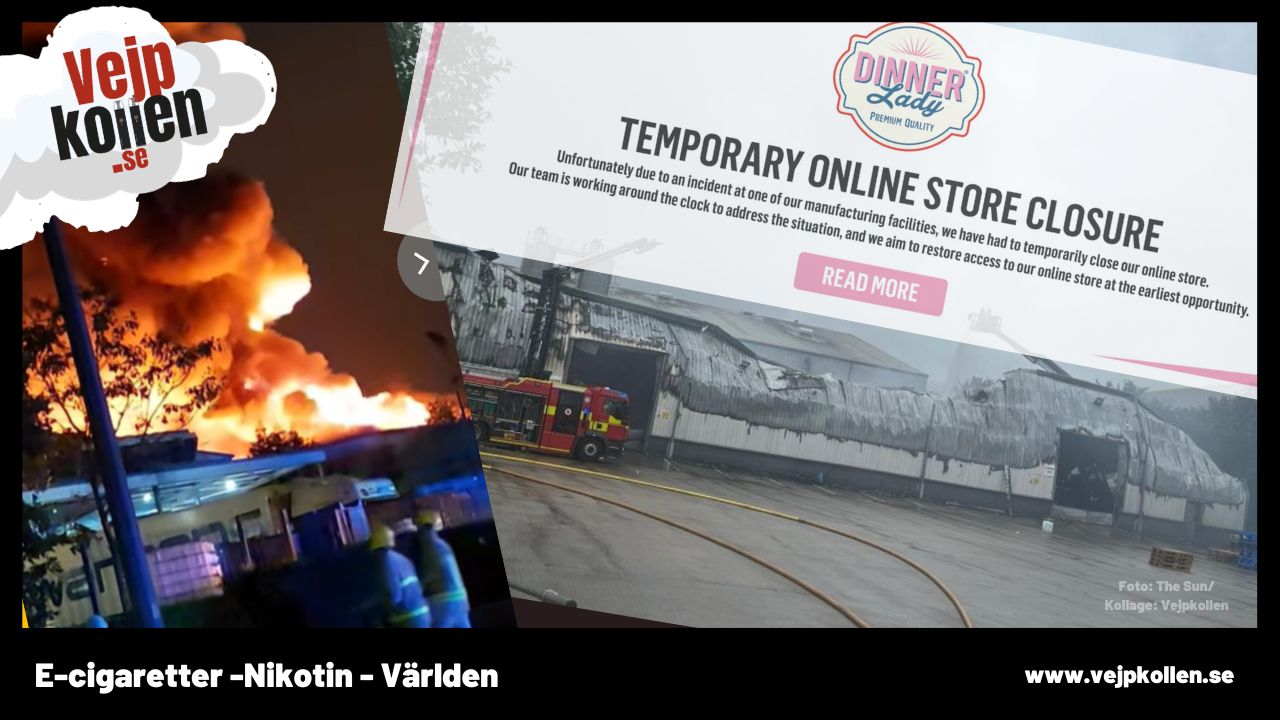 UK: Stor e-juicefabrik totalförstörd i brand